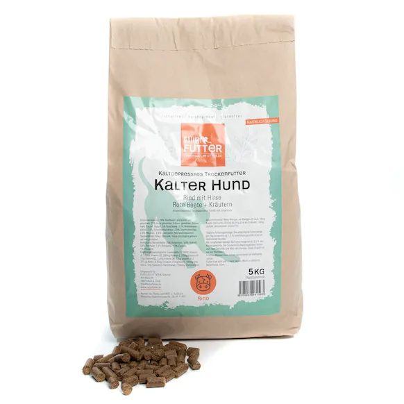 Naturfutter külmpressitud kuivtoit veis ja hirss 5kg